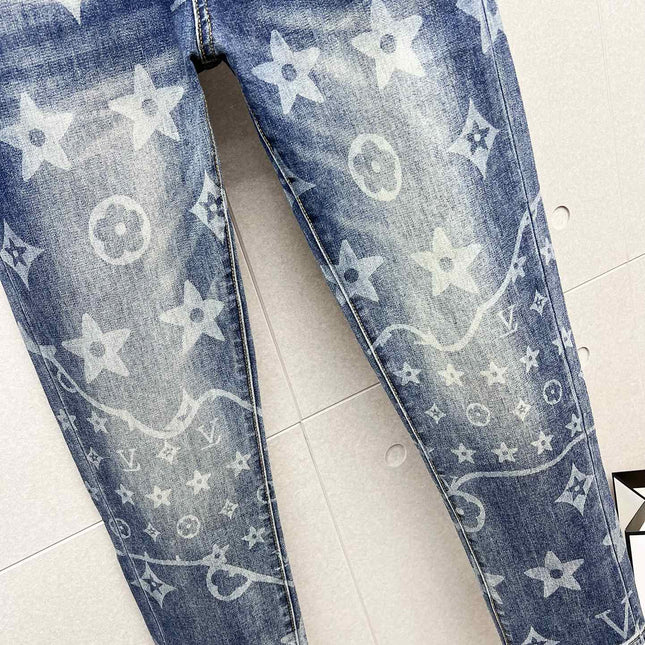 LV BLUE MONOGRAM DENIM JEAN 239499