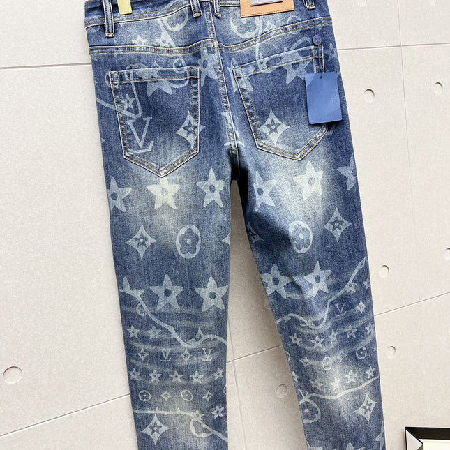 LV BLUE MONOGRAM DENIM JEAN 239499