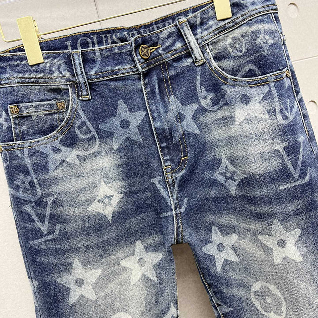 LV BLUE MONOGRAM DENIM JEAN 239499