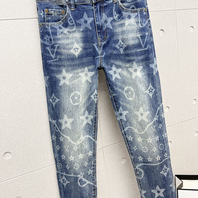 LV BLUE MONOGRAM DENIM JEAN 239499