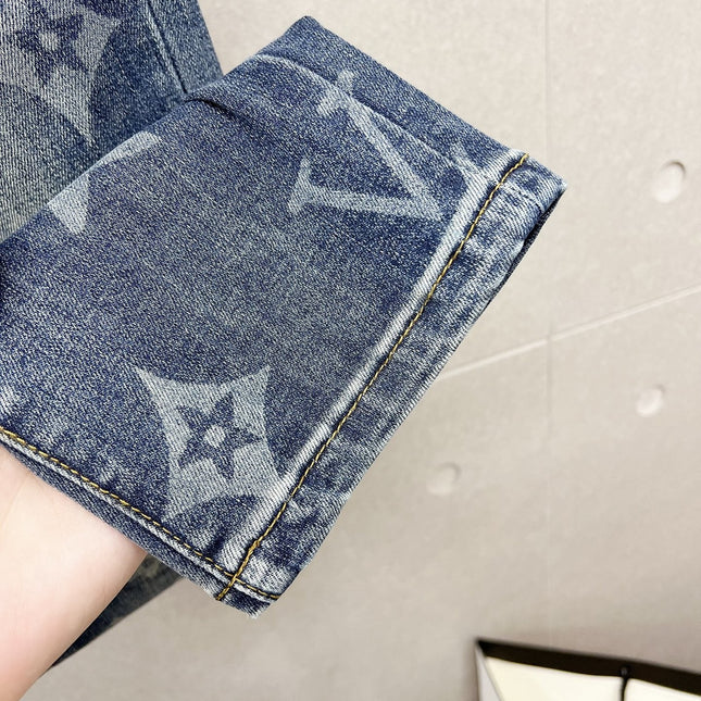 LV BLUE MONOGRAM DENIM JEAN 239499