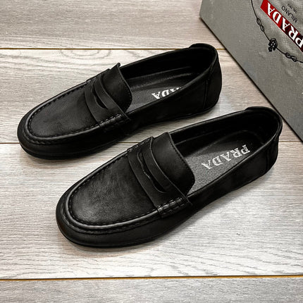 PRA LOAFER IN BLACK SUEDE CALFSKIN