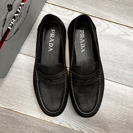 PRA LOAFER IN BLACK SUEDE CALFSKIN