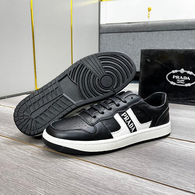 PRA TRAINER SHOES IN BLACK CALFSKIN