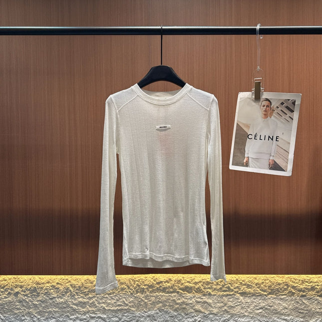 MIUMIU LONG-SLEEVE T-SHIRT STYLE 301