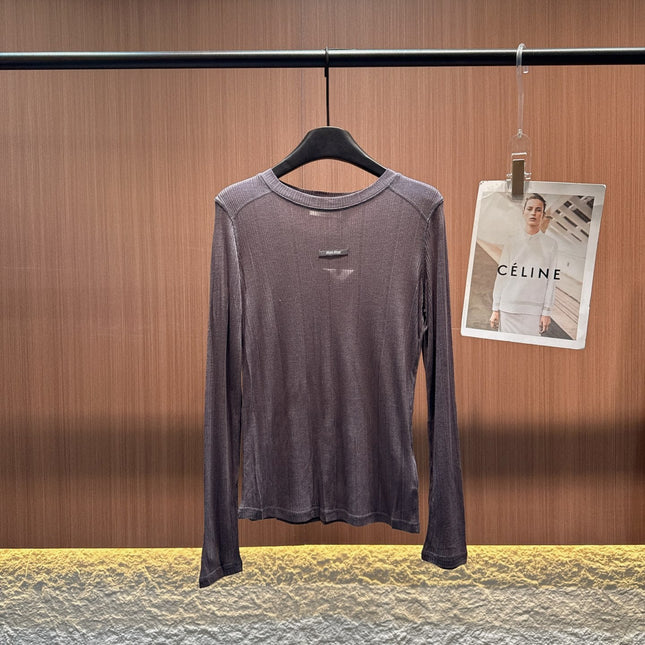 MIUMIU LONG-SLEEVE T-SHIRT STYLE 300