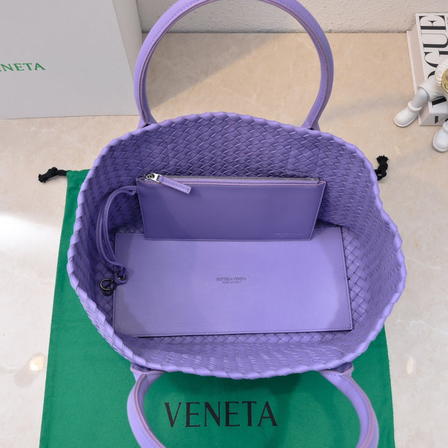 Large Cabat 45cm Purple Lambskin Ghw