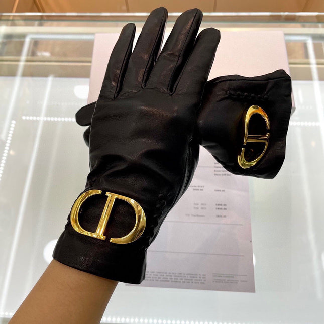 TOUCHSCREEN GLOVES IN BLACK GOATSKIN 444463