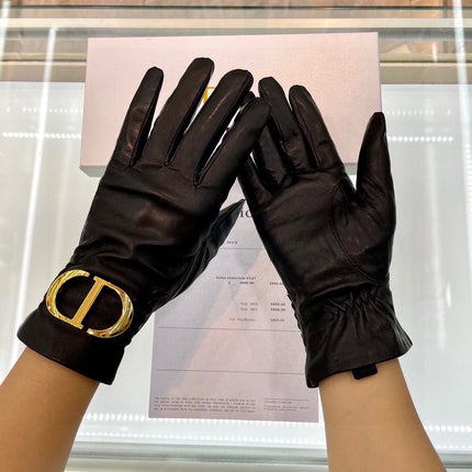 TOUCHSCREEN GLOVES IN BLACK GOATSKIN 444463