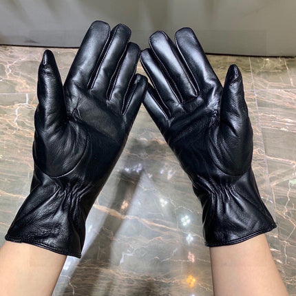 LV GLOVES IN BLACK LAMBSKIN 463843
