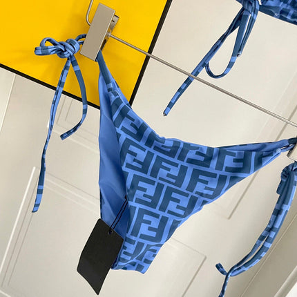 FENDI BIKINI 25S TWO PIECE IN BLUE 742662