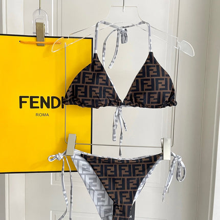 FENDI BIKINI 25S TWO PIECE IN GRAY 742663