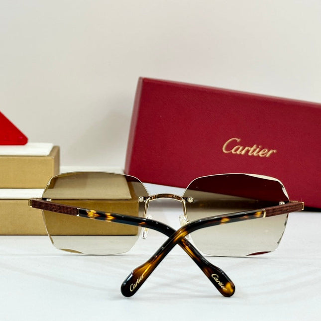 SANTOS SQUARE FRAME SUNGLASSES 530303 IN METAL