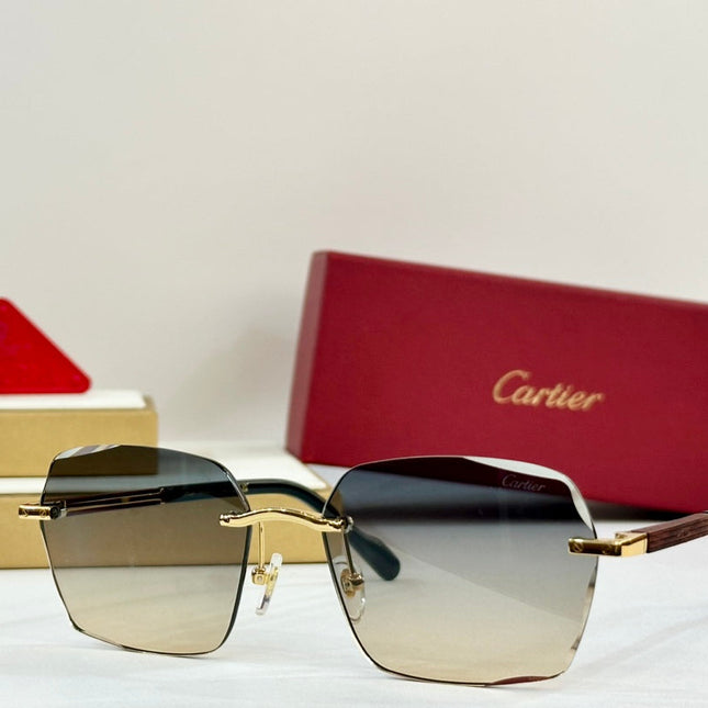 SANTOS SQUARE FRAME SUNGLASSES 530303 IN METAL