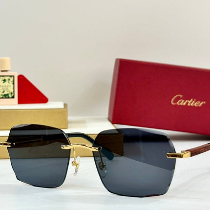 SANTOS SQUARE FRAME SUNGLASSES 530303 IN METAL