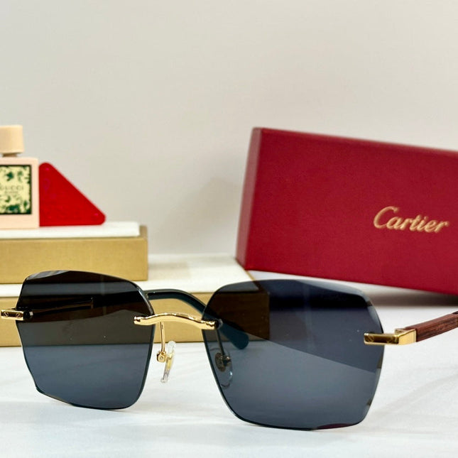 SANTOS SQUARE FRAME SUNGLASSES 530303 IN METAL