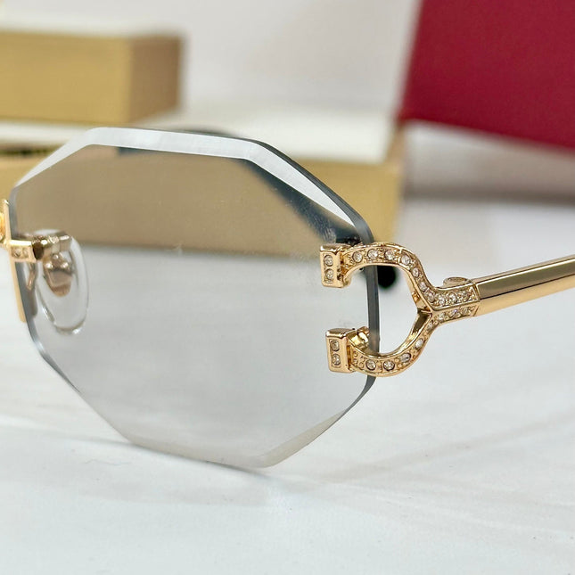 PHOTOCHROMIC LENSES GEOMETRIC FRAME SUNGLASSES CT0581S IN METAL