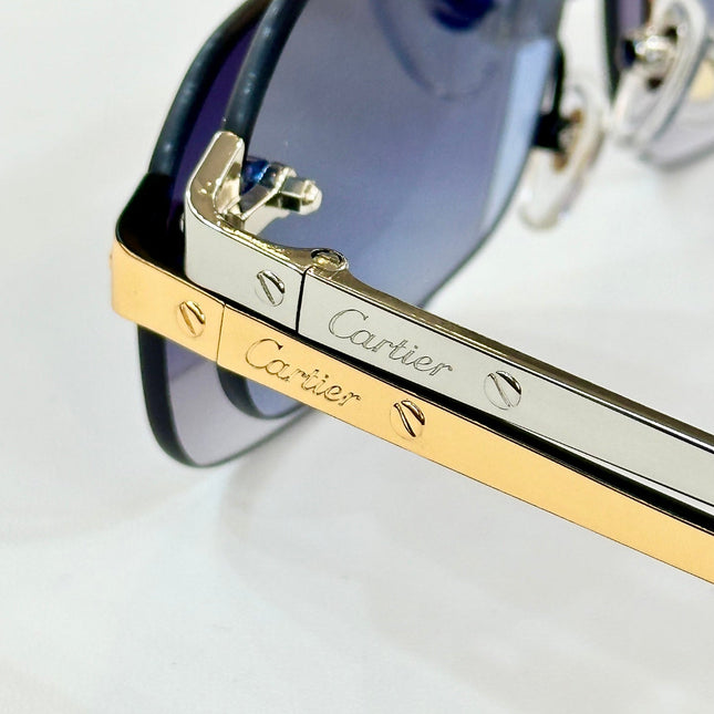 SANTOS RECTANGULAR FRAME SUNGLASSES CT0660S IN METAL