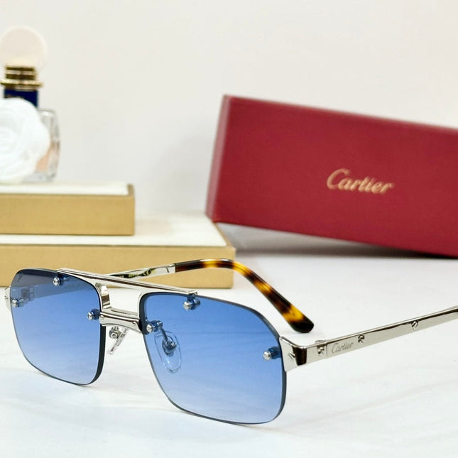 SANTOS RECTANGULAR FRAME SUNGLASSES CT0660S IN METAL