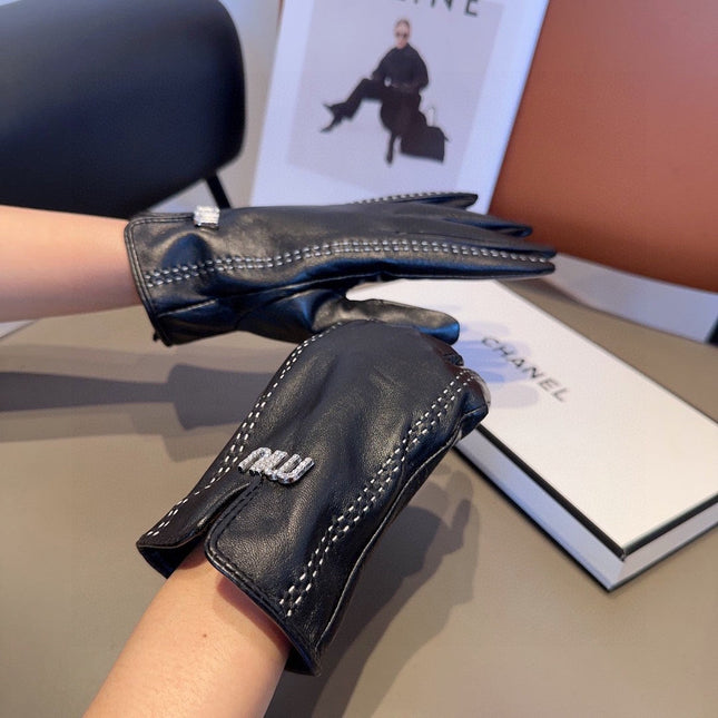 CLASSIC LAMBSKIN GLOVES BLACK 405990