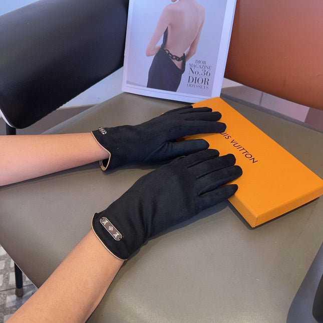 GLOVES IN BLACK WOOL 429272