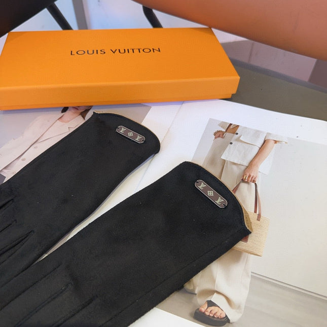 GLOVES IN BLACK WOOL 429272