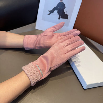 GLOVES IN LIGHT PINK WOOL 439181