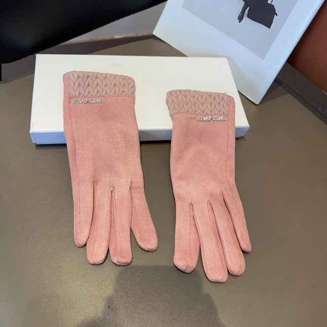 GLOVES IN LIGHT PINK WOOL 439181