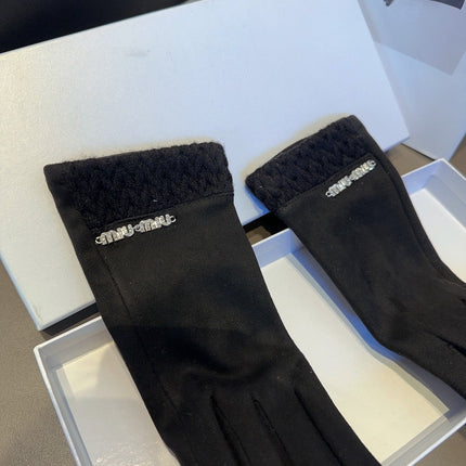 GLOVES IN BLACK WOOL 439182