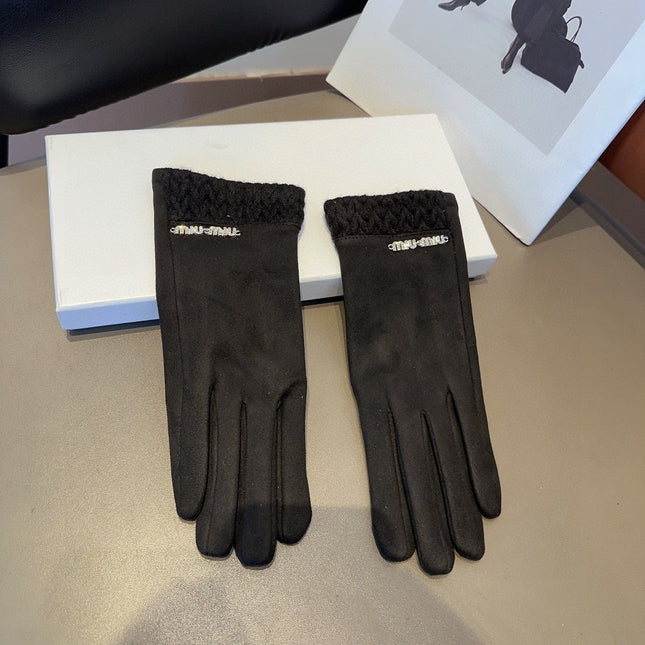 GLOVES IN BLACK WOOL 439182