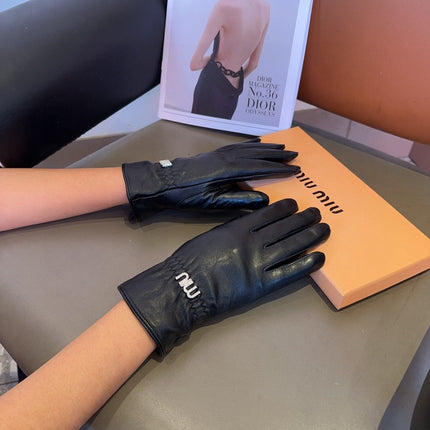 GLOVES IN BLACK LAMBSKIN 462378