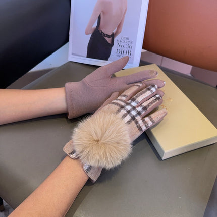 GLOVES IN CAMEL BEIGE WOOL 465019