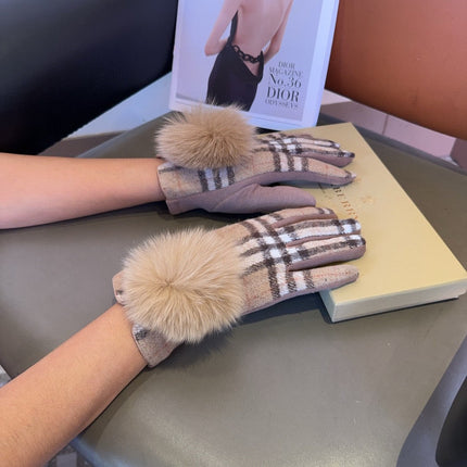 GLOVES IN CAMEL BEIGE WOOL 465019