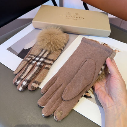 GLOVES IN CAMEL BEIGE WOOL 465019