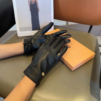 GLOVES IN BLACK LAMBSKIN 465833