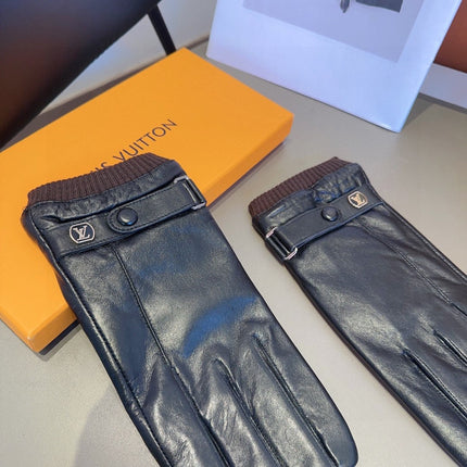 LV GLOVES IN BLACK LAMBSKIN 467997