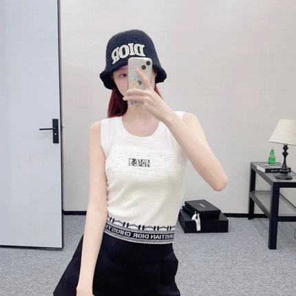 TANK TOP 612060 IN WHITE COTTON RIBBED