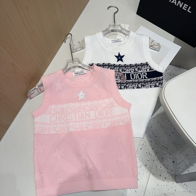 TANK TOP 612066 IN PINK COTTON RIBBED EMBOSSED LOGO
