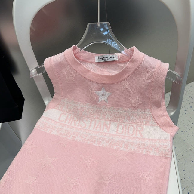 TANK TOP 612066 IN PINK COTTON RIBBED EMBOSSED LOGO