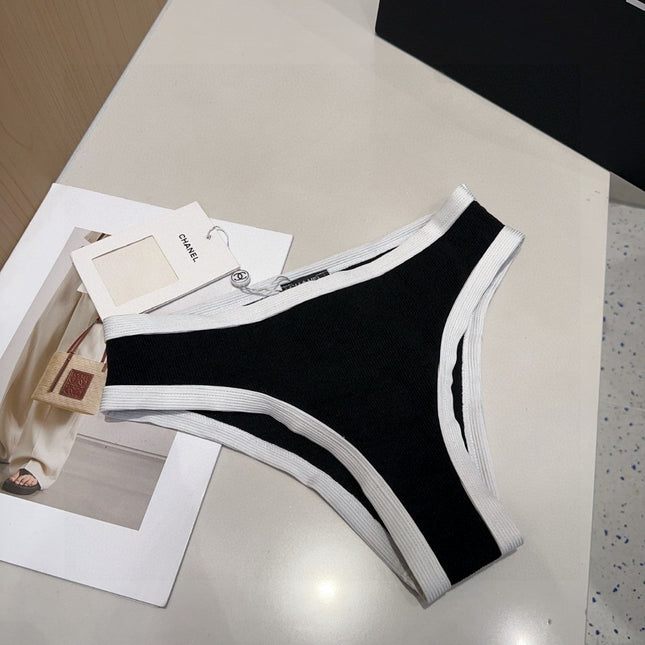 CHANEL BIKINI 25S TWO PIECE IN BLACK 742680