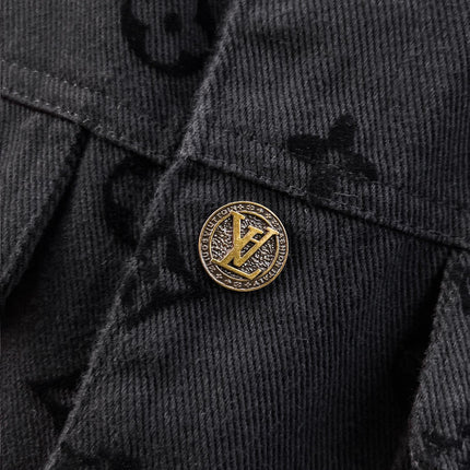 LV BLACK MONOGRAM DENIM JACKET 239525
