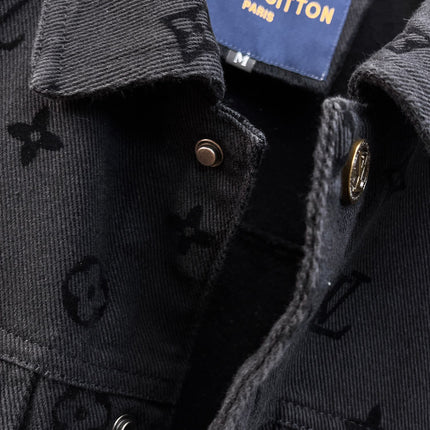 LV BLACK MONOGRAM DENIM JACKET 239525