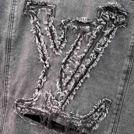 LV CHARCOAL BLACK DENIM JACKET 239526