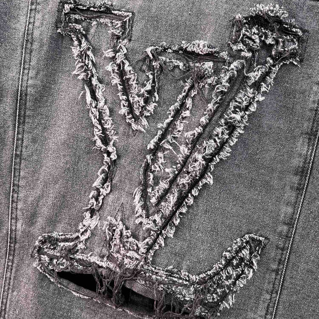 LV CHARCOAL BLACK DENIM JACKET 239526