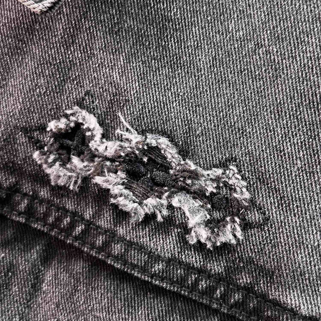 LV CHARCOAL BLACK DENIM JACKET 239526
