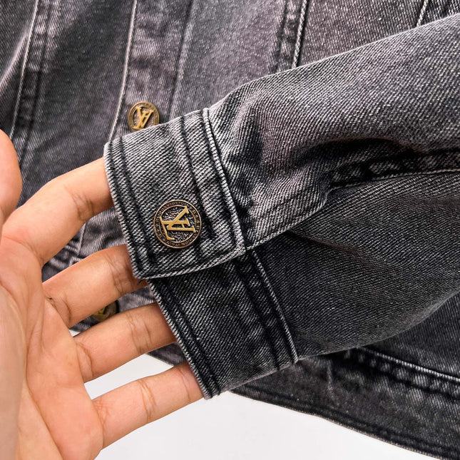 LV CHARCOAL BLACK DENIM JACKET 239526