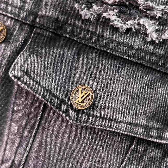 LV CHARCOAL BLACK DENIM JACKET 239526