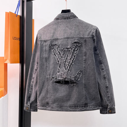LV CHARCOAL BLACK DENIM JACKET 239526