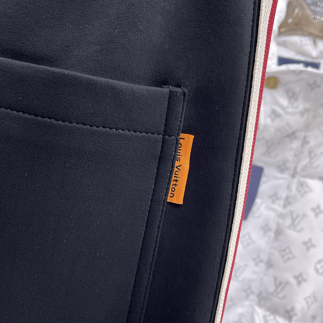 LV BLACK MIX RED TROUSERS 239503