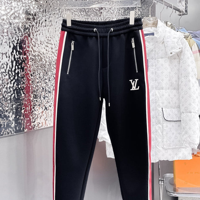 LV BLACK MIX RED TROUSERS 239503